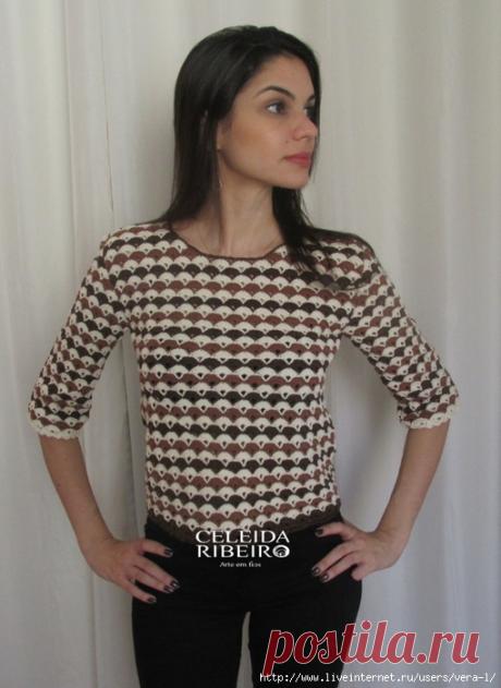 Блуза крючком
