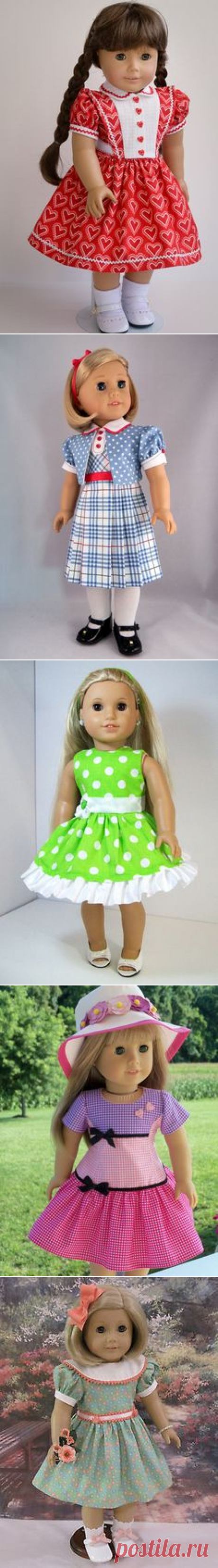 (30) Yellow sundress for 18 dolls or American Girl by mydollyscloset1 | My sewing