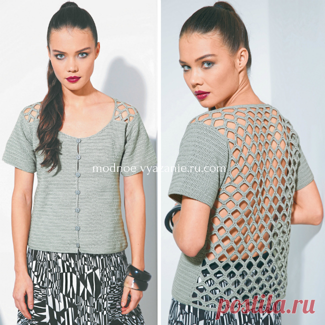 Стильные кофточки крючком для женщин - Crochet Modnoe Vyazanie