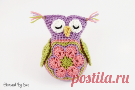 Sleepy Owl Toy Crochet Pattern | Charmed By Ewe