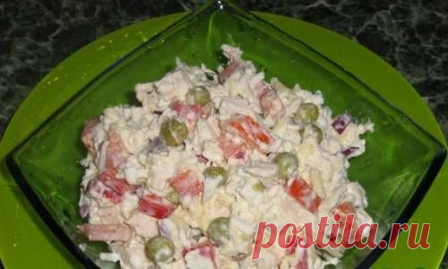 Салат с курицей и овощами «Сытный» / Простые рецепты