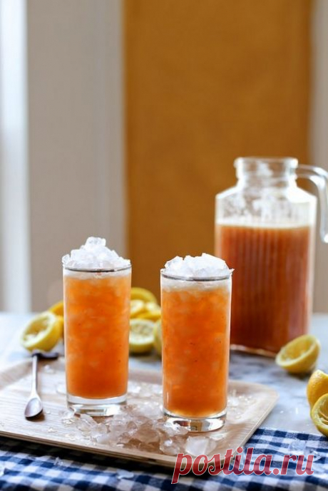 Лимонад (персик и кардамон)