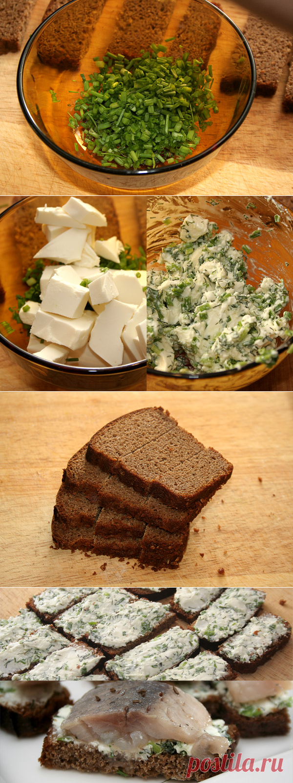 Отличная закуска для праздничного стола: канапе по-русски с селедкой