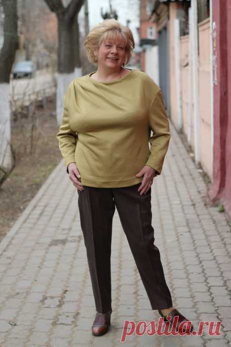 Блуза с драпировкой.