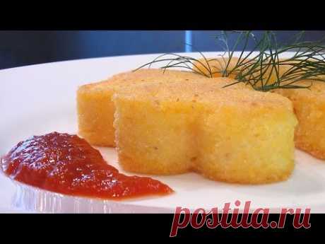 Полента в сыре пармезан. Очень вкусно!