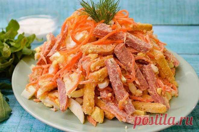 10 рецептов вкусного салата с корейской морковью и курицей