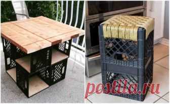 20 оригинальных идей использования пластмассовых ящиков дома и на даче! ...