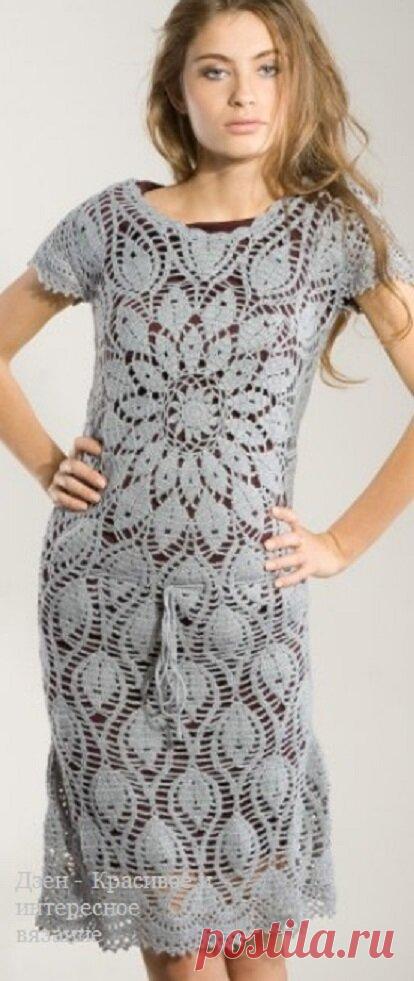 Летние платья крючком со схемами | Красивое и интересное вязание | Яндекс Дзен
