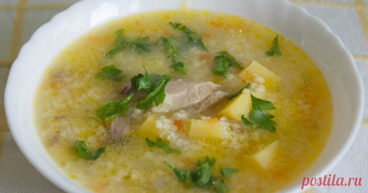 суп с тушенкой и пшеном