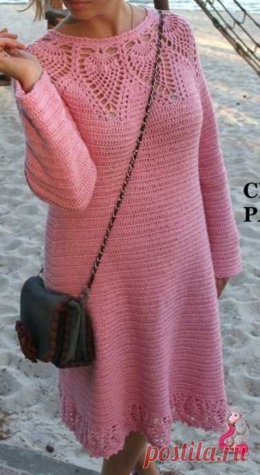 Нежное платье крючком