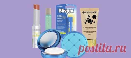 Праймер, тональные средства, помада и даже тени.