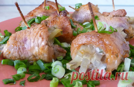 Мясные рулетики «На один зубок»