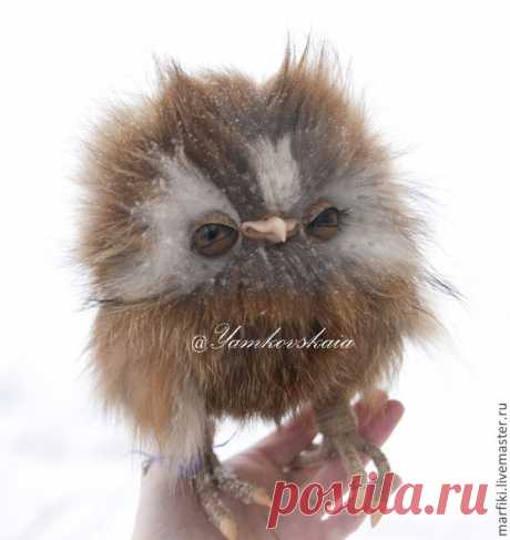 Филин Гансик и тушканчик - разноцветный,Рыжая,сова,филин,совушка,сыч,игрушка