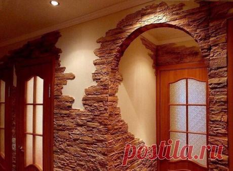 Оформление арки в прихожей