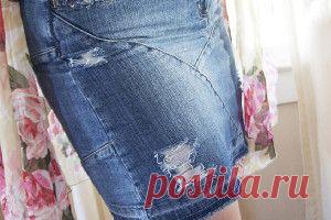Как сделать потертости на джинсовых вещах, МК | Переделки | Само Совершенство