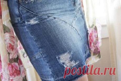 Как сделать потертости на джинсовых вещах, МК | Переделки | Само Совершенство