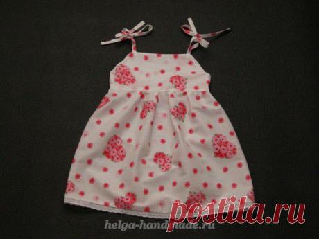 Шьем летний сарафан для девочки своими руками, мастер-класс