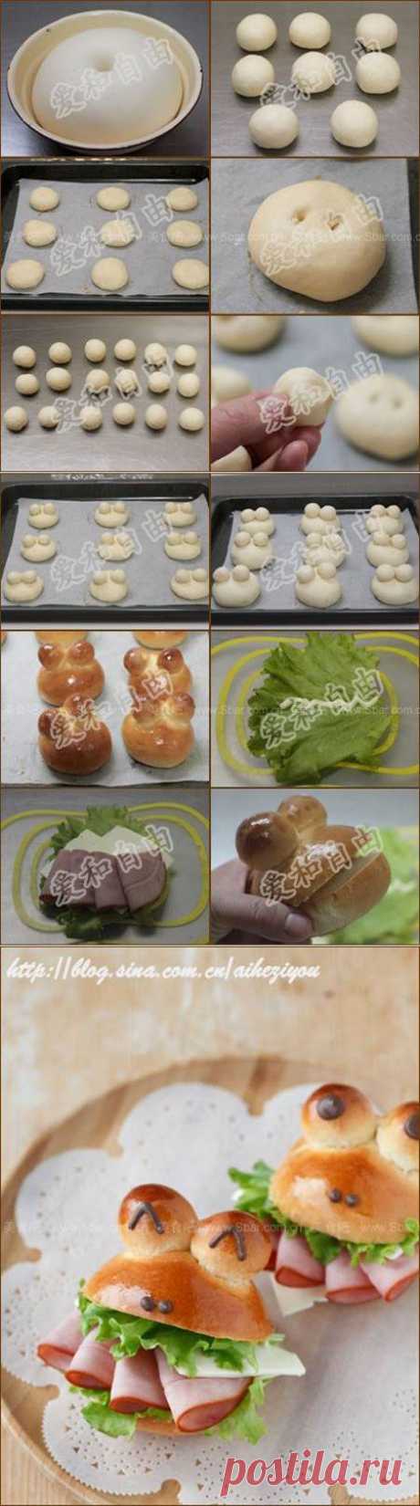 Как DIY смазливая лягушка Shaped Hamburger | iCreativeIdeas.com
