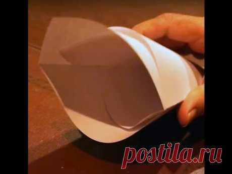 Как сделать кулёк из бумаги (how to make a paper bag)