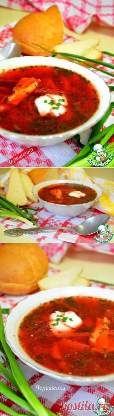 Куриный суп со свеклой и щавелем - кулинарный рецепт