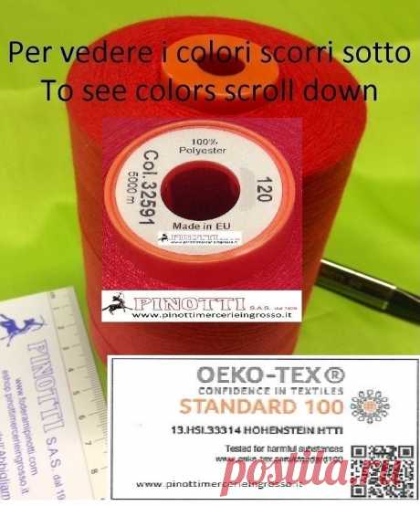 FILO CUCITUTTO POLILUX 120 - 5.000 MT- COL PRONTI - MADE IN EUROPE - Tessuti e merceria online