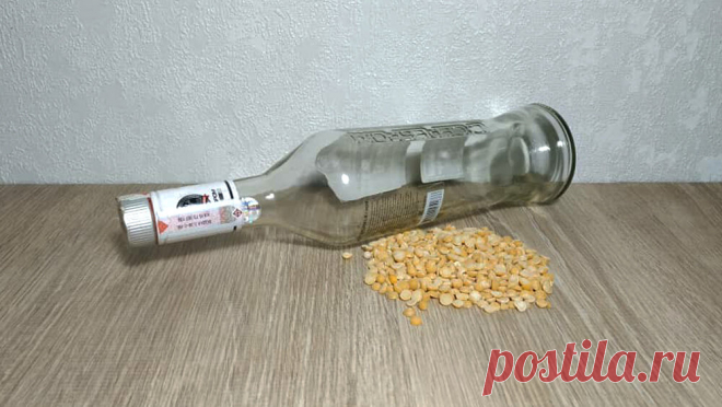 Берем бутылку, простые салфетки, немного гороха и делаем красоту - Сам себе мастер - медиаплатформа МирТесен