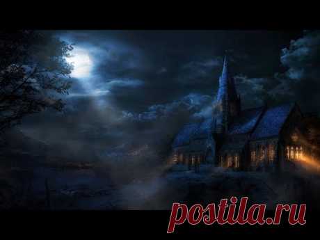 24/7 Hearing Sacred Music from an Ancient Church at Nighttime and you're sitting under the Full Moon