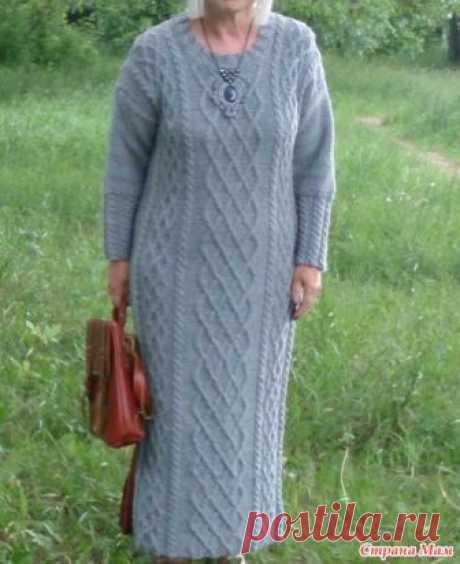 . Бабушкино платье. Спицы Уважаемые сударыни, рада встрече с Вами...Показываю, как и обещала, свои новые осенне - зимние платья... Сегодня это будет " Бабушкино платье"... Откуда родилось это название?