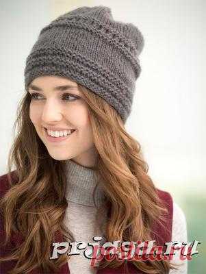 Вязание шапки спицами из Тиволи