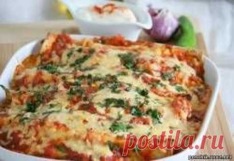 Запеканка Энчиладас с курицей по мексикански - Птица Дичь - Каталог Рецептов - ПОНЧИК