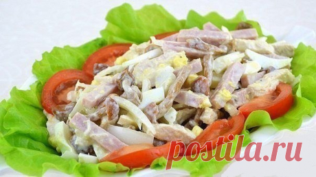 4 вкусных мясных салата Эти салаты очень нравятся мужчинам, проверено! Забирайте и готовьте для своих любимых! 1. Мясной салат «Принц» Удивительно вкусный и сочный салат из самых простых ингредиентов! Просто не оторваться! Ингредиенты ✓ Говядина — 500 г ✓ Яйцо — 4 штуки ✓ Огурцы — 6 штук ✓ Чеснок — 3 зубчика ✓...