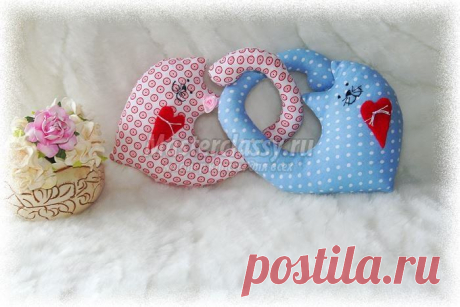 14 февраля. Подарки своими руками. Котики. Мастер-класс с пошаговыми фото.