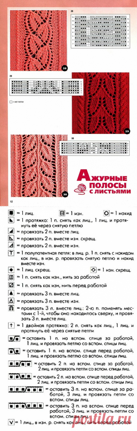 потерянный узор / Вязание спицами / Вязание для женщин спицами. Схемы вязания спицами