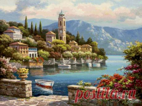 морской городок - Схемы вышивки - Kandy2 - Авторы - Портал «Вышивка крестом»