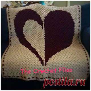 The Crochet Files: C2C Split Heart Blanket