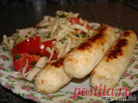 Домашние куриные сосиски