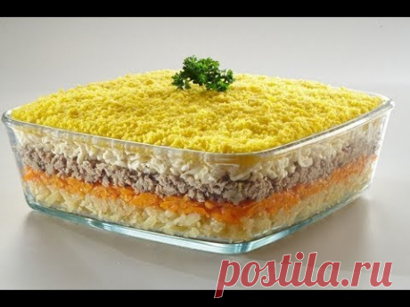 САЛАТ "МИМОЗА" ОЧЕНЬ ВКУСНЫЙ И ПРОСТОЙ РЕЦЕПТ/САЛАТ С ТУНЦОМ ЗА 10 МИНУТ/САЛАТ НА НОВЫЙ ГОД