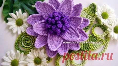 CROCHE FLORES 042 REPOLHUDA 1 - PARTE 1
