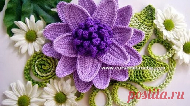 CROCHE FLORES 042 REPOLHUDA 1 - PARTE 1