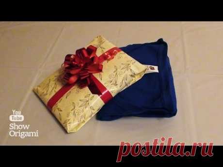 Как упаковать 🎁 футболку в подарок без коробки