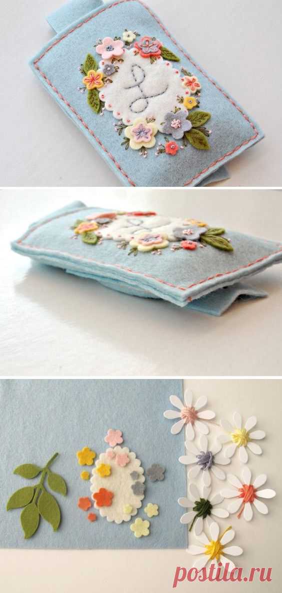 (23) DIY Phone Case, Cell Phone Sleeve, Gadget Cover, DIY Sewing KIT, Embroidery Kit, IPhone Case, Felt Cozy, Needlecraft Kit, Sewing Pattern