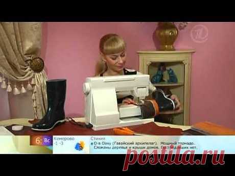 декорируем резиновые сапоги.flv - YouTube