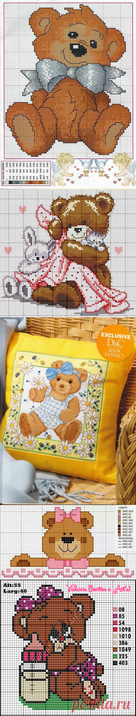 МИШУТКИ В ДЕТСКИХ ИЗДЕЛИЯХ. Схемы