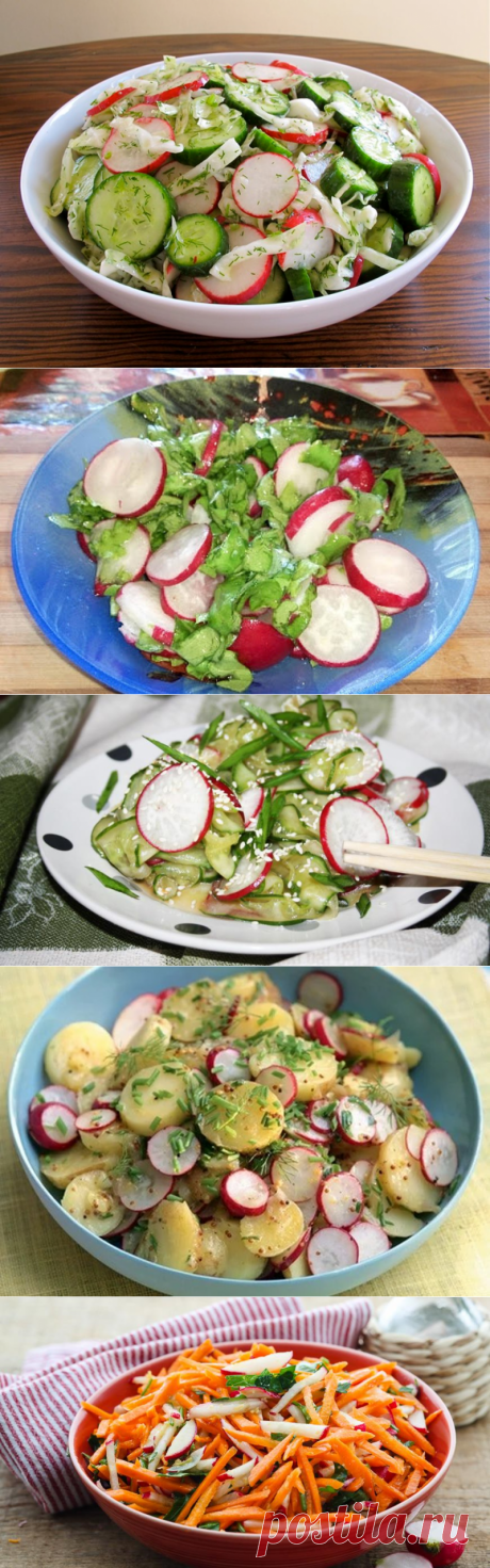 Салат из редиса простые рецепты на любой вкус