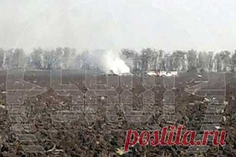 Появились кадры с места падения Су-34 в Воронежской области. Очевидцы показали кадры с места падения Су-34 в Воронежской области. Видео опубликовал Telegram-канал «112». Издание уточняет, что падение произошло в Каширском районе региона. На кадрах видно, что истребитель упал на сельскохозяйственном поле, при этом обломки почти полностью выгорели.