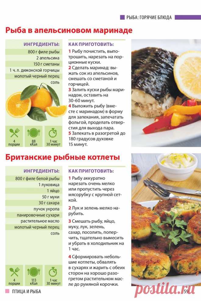 Рыба в апельсиновом маринаде. Британские рыбные котлеты