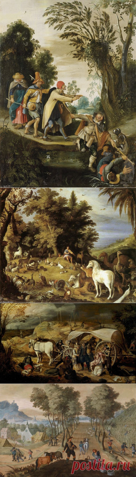 Фламандский живописец Sebastian Vrancx (1573-1647). .