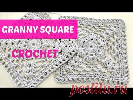 Cuadrado a crochet paso a paso