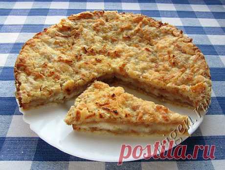 Насыпной яблочный пирог