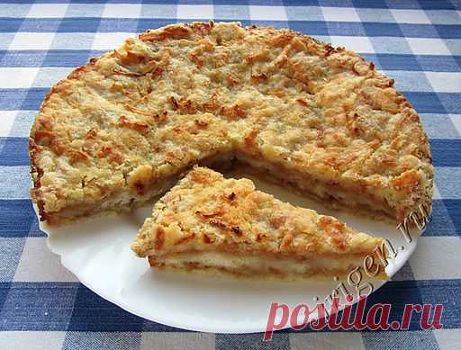 Насыпной яблочный пирог
